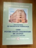 Z1 Ghid pentru studii universitare de licenta