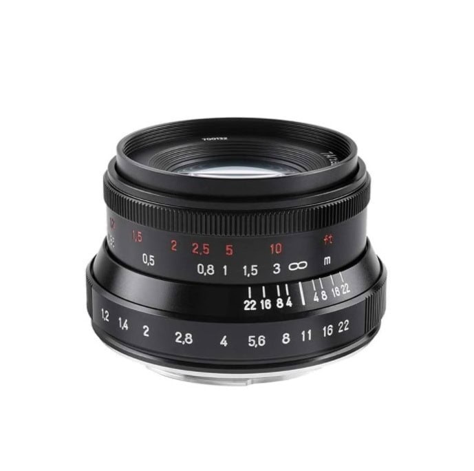 Obiectiv manual 7Artisans 35mm F1.2 MK II negru pentru FujiFilm FX-mount DESIGILAT