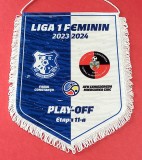 Fanion oficial - meci Feminin-fotbal FARUL CONSTANTA-FK CSIKSZEREDA MIERCUREA CIUC (sezonul 2023-2024)