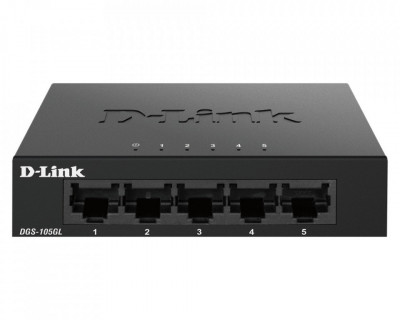 SWITCH D-LINK 5 porturi Gigabit. carcasa metalica, &amp;quot;DGS-105GL&amp;quot; (include timbru foto