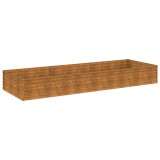 Cumpara ieftin Strat inaltat de gradina, 291x100x36 cm, otel corten