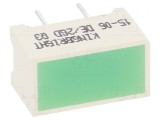LED Afișaj Verde Lentilă Difuză 568nm 120&deg;, KINGBRIGHT ELECTRONIC
