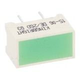 LED Afișaj Verde Lentilă Difuză 568nm 120&deg;