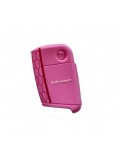Husa cheie auto din silicon pentru VW Golf 7/ Jetta , Skoda Octavia 2013-, Seat 2013-, cu logo -Roz