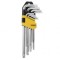 Set 9 chei imbus torx TopMaster 390124, Crom Vanadiu, T10-T50
