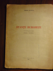 Stante burgheze - George Bacovia (prima editie, 1946). Planse Florica Cordescu foto