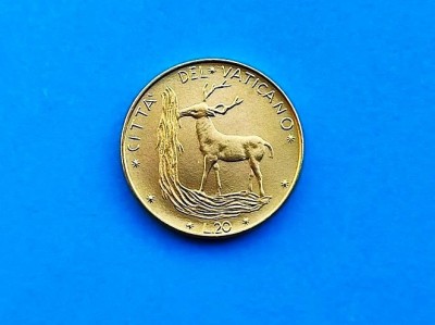 20 Lire 1970 Vatican-AUNC-UNC-Rar- foto