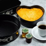 Set tava de copt, forma pentru tort, patrat, rotund, inima, 3 piese, Klausberg