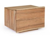 Cumpara ieftin Noptiera 1 sertar din lemn maro Aron 60 cm x 45 cm x 45 h