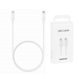 Cablu de Date USB-C la Type-C Fast Charging 3A, 1m - Samsung (EP-DA705BWEGWW) - White (Blister Packing)