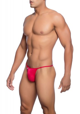 Bikini Microfiber V-Thong Style, Rosu, S/M foto