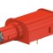 Adaptor BNC cu izolație roșie pentru lipit
