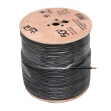 Cablu Coaxial TV RG6 Negru 75 Ohm Aluminiu-Cuprat / Rola/300m