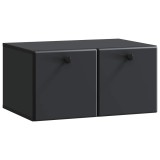 vidaXL Oglindă TV montată pe perete Pe perete Negru 59,5 x 41 x 30 cm 899186