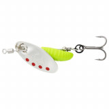 Savage Gear Sticklebait Spinners Silver Red Lime, mărimea 0, 2.2g