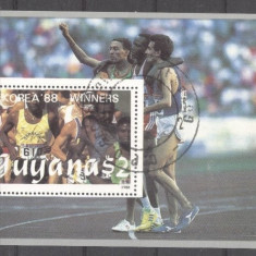 Guyana 1989 Sport, Olympics, perf. sheet, used T.167
