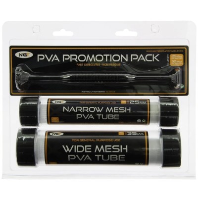 NGT PVA Promotion Pack - Wide and Narrow 7m Tubes and Plunger foto