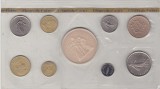 Franta set monetarie 1975 cu 50 franci argint, Europa