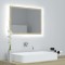 vidaXL Oglindă de baie cu LED, stejar sonoma, 60x8,5x37 cm, acril 804919
