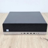 Unitate PC Refurbished HP EliteDesk 800 G5 SFF, Intel Core I5-9500, 8 GB RAM, 256 GB SSD NOU, DVD/RW, Windows 11 Pro, Stare Buna
