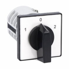 Comutator 40A 15kW 3 poli 1-0-2 IP40 rotativ inversor de sens motor 65x65mm