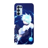 Husa compatibila cu Oppo A55, Viceversa, model God Speed Killua Hunter x Hunter, Silicon, TPU, Transparent, Carcasa