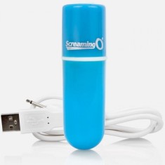 SCREAMING O - RECHARGEABLE VIBRATING BULLET VOOOM BLUE foto