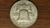 AG10 SUA / USA / Statele Unite - moneda de colectie istorica - 1/2 half dollar 1963 D argint 900 - Benjamin Franklin