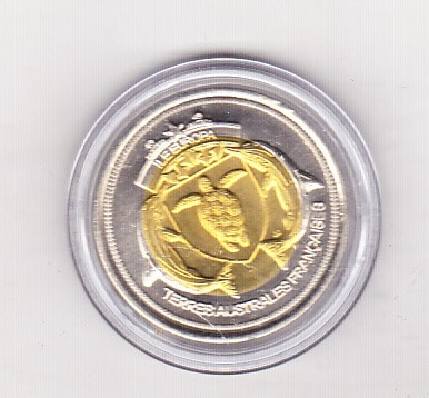 bnk mnd Europa Island - Insula Europa 500 franci 2012 bimetal , vapor foto