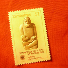 Timbru Zimbabwe 1983 - Targ Commonwealth , val. 1$