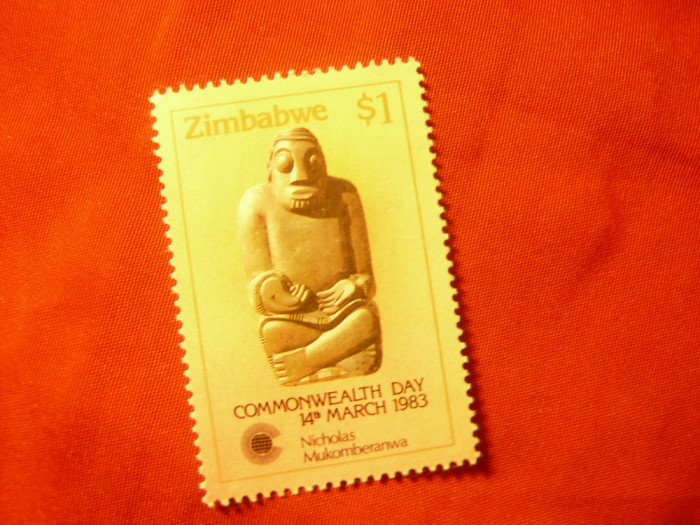 Timbru Zimbabwe 1983 - Targ Commonwealth , val. 1$