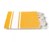 Prosop Plajă | Fouta |Tunis Orange Cu Dungi Albe 200 x 100 cm