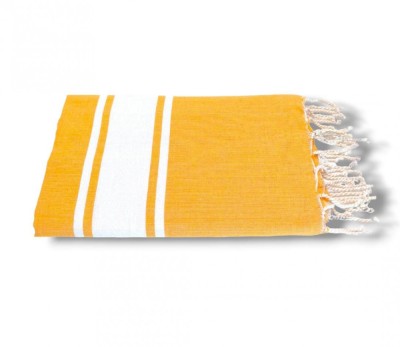 Prosop Plajă | Fouta |Tunis Orange Cu Dungi Albe 200 x 100 cm foto
