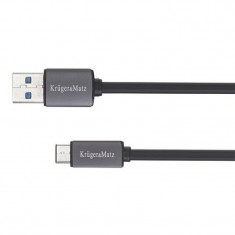 Cablu de date/incarcare Kruger&amp;Matz, USB - Type C, 5Gbps, 0.5 m