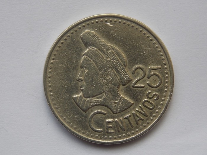 25 CENTAVOS 1988 GUATEMALA