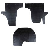 vidaXL Covor pentru mașină 3 pcs Negru VW T5 , T6 , pentru MULTIVAN 42029102