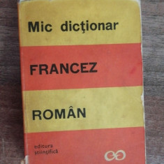 myh 421D - Sanda Boroianu - Mic dictionar Francez - Roman - ed 1969