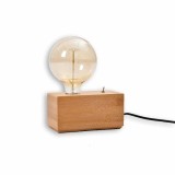 Cumpara ieftin Veioza moderna din bambus, natur, 1 x (E27), IP20