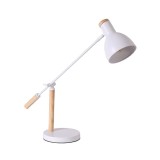 Cumpara ieftin Veioza Idante metal alb lemn 50x15x60 cm