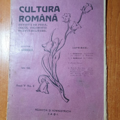 revista cultura romana iunie 1908- revista de pedagogie,filozofie