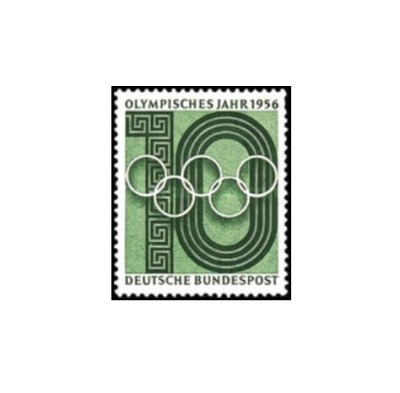 Germania 1956 - Anul Olimpic, neuzata foto