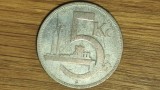 Cumpara ieftin Cehoslovacia interbelica - moneda istorica argint - 5 korun / coroane 1930, Europa