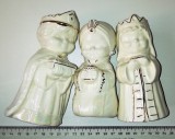 Cumpara ieftin SET 3 FIGURINE CERAMICA LUCRATE MANUAL PEMBROKESHIRE-WILLIAMSTOW CERAMICS