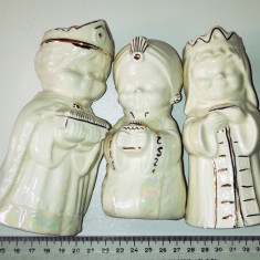 SET 3 FIGURINE CERAMICA LUCRATE MANUAL PEMBROKESHIRE-WILLIAMSTOW CERAMICS