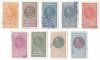 *Romania, lot 644 cu 9 timbre fiscale generale, 1932, oblit., Stampilat