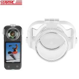 Protectie STARTRC pentru lentilele panoramice ale camerei Insta 360 X3, transparenta, rezistenta apa