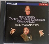 Mussorgsky - Val&eacute;ry Afanassiev &lrm;&ndash; Tableaux D'une Exposition / 5 Piano Pieces [ cd ] Denon 1991 Europa muzica clasica