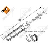 Uscator condensator aer conditionat Ford Galaxy (Wgr); Seat Alhambra (7v8, 7v9); Vw Sharan (7m) Nrf 33178