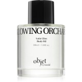 KUNDAL Objet Satin Glow Body Oil ulei de corp hranitor pentru hidratare intensa cu parfum Glowing Orchard 100 ml