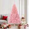 VidaXL Pom de Crăciun artificial pre-iluminat Roz 180 cm PVC 3397072
